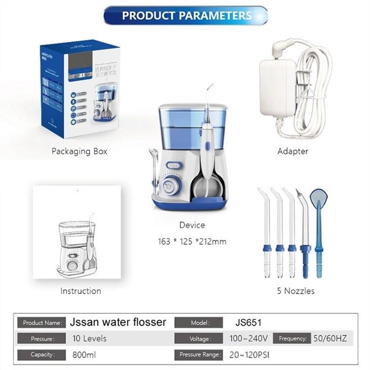 Uppladdningsbar oral irrigator